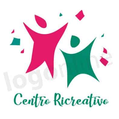 Logo online bambini attività ricreative, ludoteca, associazioni, gioco. Logonline