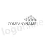 Logo generico argento. Adatto a diversi settori. Investimenti, immobili, assicurazioni, finanzia. Logonline